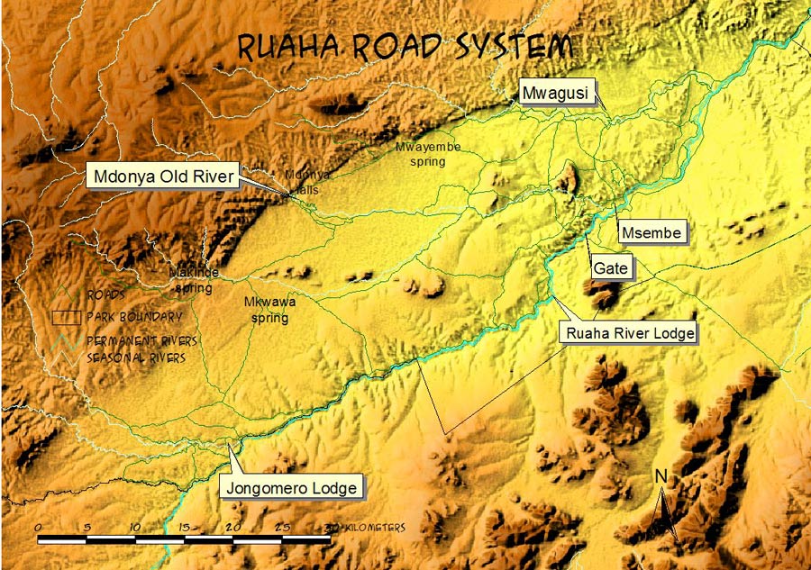 ruaha map