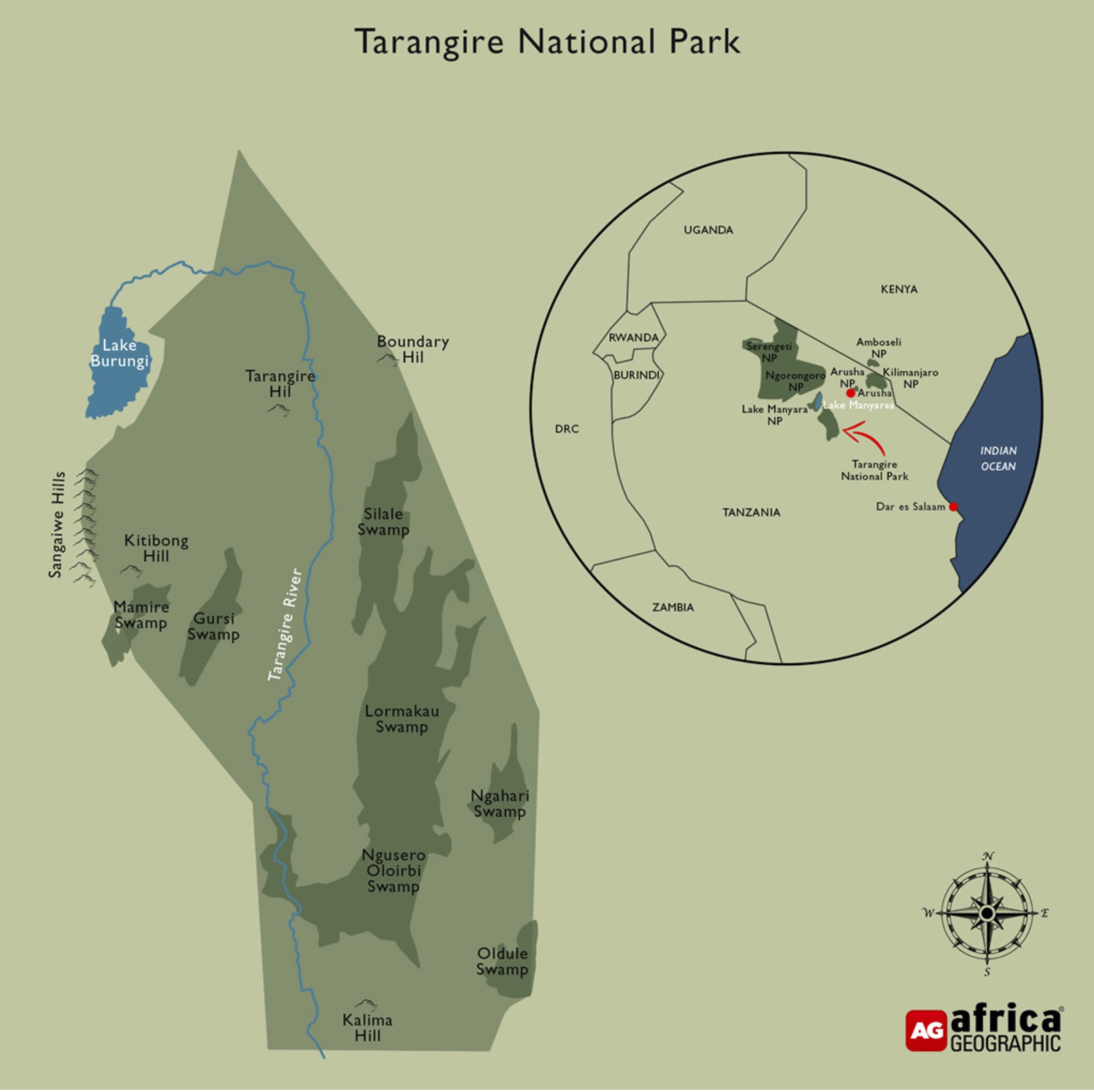 tarangire carte af.geo